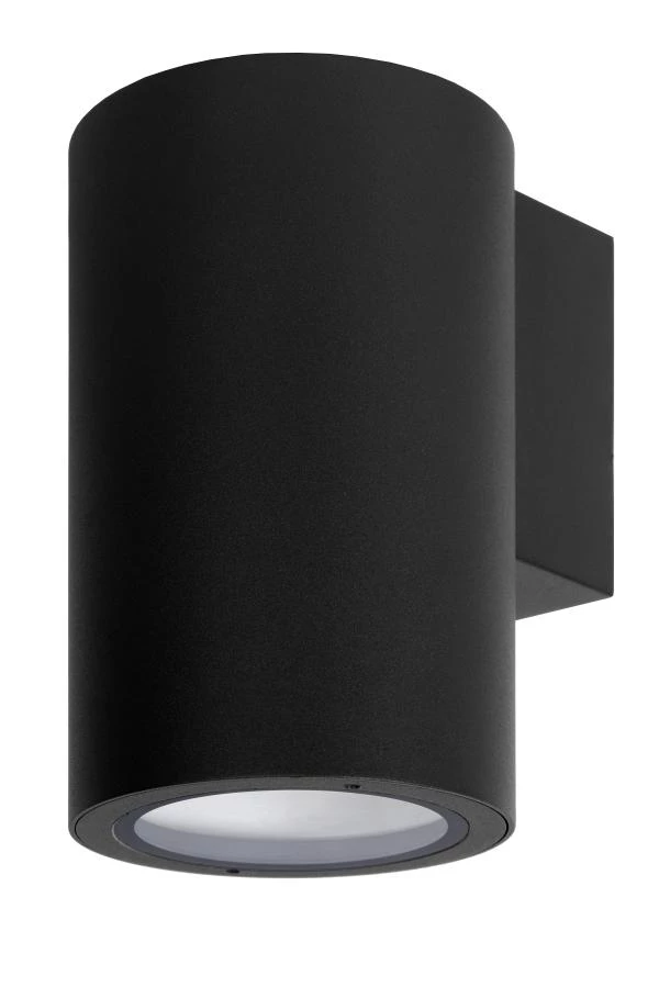 Lucide VOLANTIS - Foco de pared / Lámpara de pared Dentro/Fuera - 1xE27 - IP54 - Negro - apagado